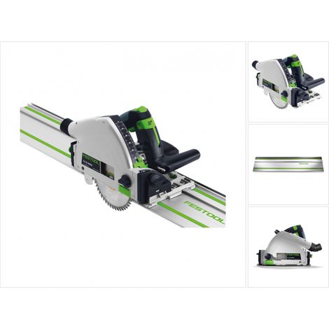 Festool – Scie plongeante 1200W 160 mm – Profondeur de coupe 55 mm – Moteur puissant pour coupes précises – Inclus Systainer et accessoires