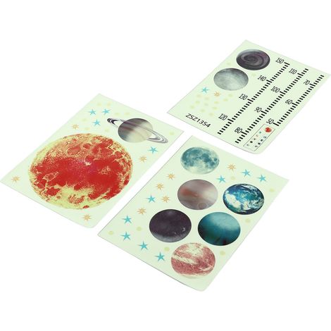 Sticker mural toise pour enfant, mesure de la taille, autocollant mural lumineux pour chambre à coucher (1/5)