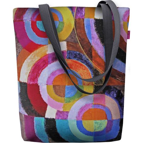 Sonnengelbe Stofftasche - Kreise (1/5)