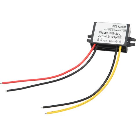 DC-DC 12V 9-20V auf 24V 2A Spannungswandler, IP67 wasserdicht, PP-Gehäuse, Spannungsregler für den Außenbereich (1/5)