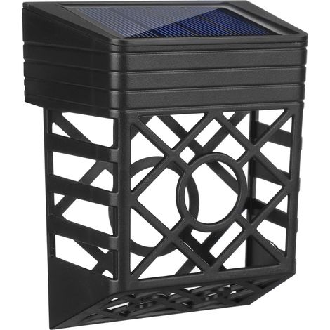 Lampe Solaire Extérieur Étanche Éclairage Solaire Extérieur LED Lumière de Chemin LumiÈRe Décorative Jardin Lampe de Sécurité sans Fil lampe mural pour Jardin Pelouse Couloir Cour, 2 Pièces (1/5)