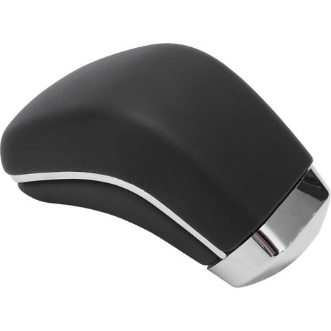 Pommeau de levier de vitesse automatique en similicuir noir mat avec base brillante, compatible avec 4Runner, Avalon et Camry. (1/5)