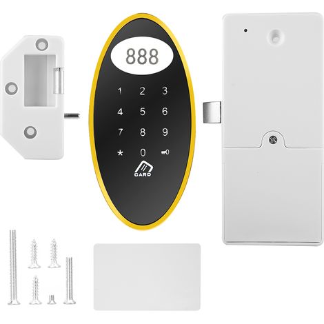 Serrure électronique pour casier à code et badge RFID en alliage de zinc robuste installation facile sans clé idéale sauna (1/5)