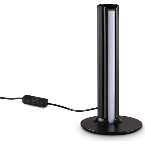 Ideal Lux DORICA Lampe de table LED intégrée noire 930 lm 3000 K à intensité variable (1/2)
