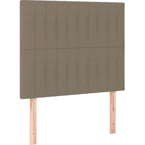 Maison Exclusive - Cabecero de cama gris topo 90x5x118/128 cm Tel (1/5)