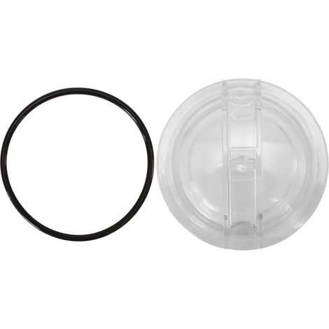 Couvercle de pompe de piscine pour boîtier de filtre SPX3100D avec rondelle – Pièce de rechange résistante aux UV pour piscines hors sol – Noir (couvercle avec joint) (1/5)