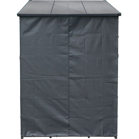 Toboli Cubierta protectora S para leñero exterior 138x137cm delantera trasera poliéster