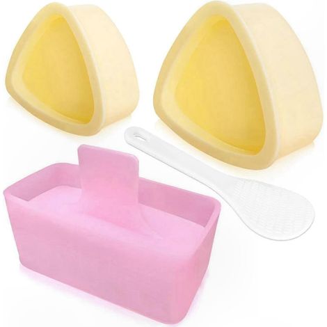 Reisform-Set (dreieckig), Onigiri-Presse, Musubi-Sushi-Set, 3-teilig für selbstgemachte Reisformen (1/5)