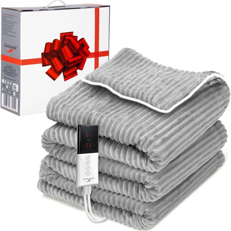 Coperta elettrica 160x180 cm grigio rabbia (1/5)
