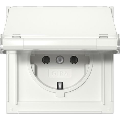 Gira SCHUKO-Steckd. KD + BSF Gira TX44 Reinweiß [441066], 4410 66