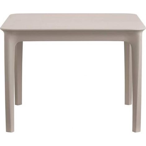 Tavolo Quadrato 60x60 basso h40 in Tecnopolimero ARGO  S-cab TORTORA  Per Bar, Giardino, Terrazzo piscina o Casa– Moderno e Robusto (1/4)