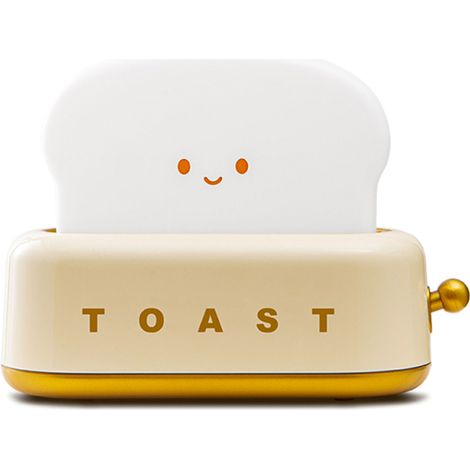 Mini-Toaster-Nachtlicht für Kinder, niedliche Dekoration für Schlafzimmer, Wohnzimmer, Esszimmer, Büro, Nachtlicht mit einstellbarem Timer, Weihnachtsgeschenk für Mädchen, Jungen und Freunde
