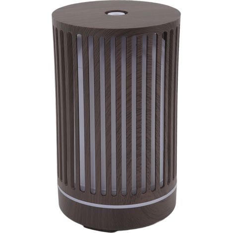 Aroma-Luftbefeuchter, geräuschlos, Holzoptik, Fernbedienung, ätherische Öle vernebelbar, mit Ambientebeleuchtung, 200 ml, 100–240 V, EU-Stecker (1/5)