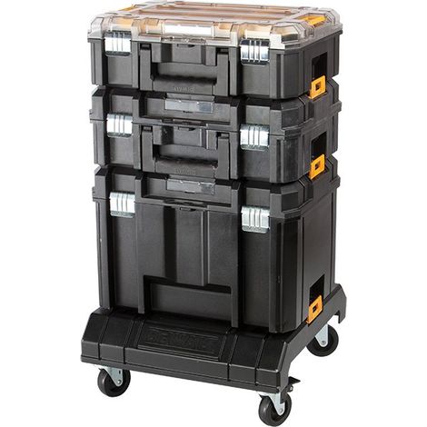 Dewalt TSTAK VI Deep Tool Storage Case + Drill Case + Organiser + Cart Trolley (1/4)