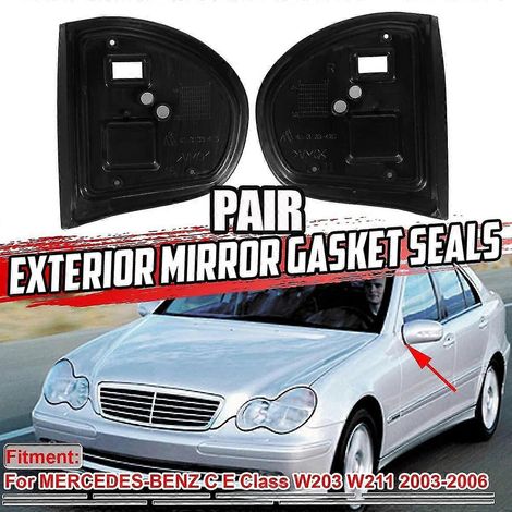 Paar Außenspiegeldichtungen für Mercedes-Benz W203 W211 CE-Klasse (2003–2006), Seitenspiegeldichtungen, Abdeckung 2038103716--
