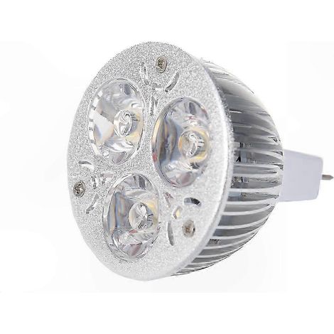 Spot LED MR16 3W Blanc Chaud pour Luminaires 12-24V, Ampoule Réflecteur Basse Tension (1/3)