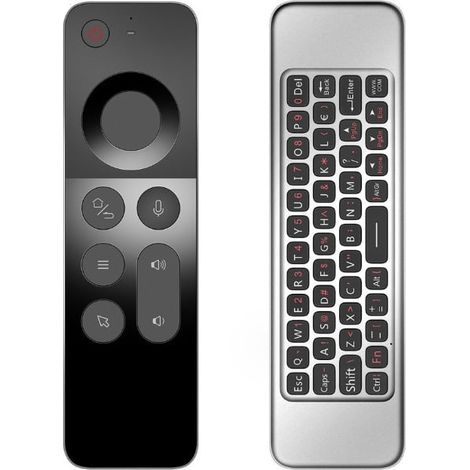W3 2.4G télécommande de souris vocale, mini clavier télécommande sans fil Android TV box/windows/mac/linux (1/5)