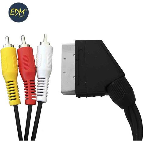 Scart maschio a 3RCA uscita 1,5 m