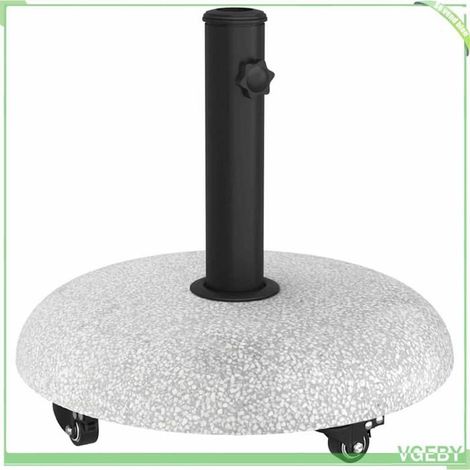 Base de parasol - FAFEICY - 42007324 - Béton - Ø45 x 40 cm - Roulante (1/5)