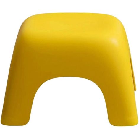 Tabouret portable léger blanc-yellow (1/5)