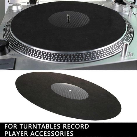 Tapis de platine vinyle LP en fibre de carbone 12 pouces - Accessoires pour platines vinyles (1/5)
