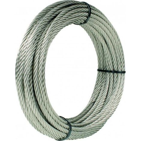 Godet – Câble métallique acier galvanisé 16 mm – Construction 6 x 37 AT – Charge de rupture 150 kN – Norme EN 12385-4 (1/2)