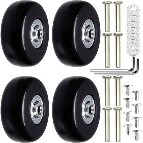 Casters Suitcase, 4Parts Suitcase Wheels of Replacement Suitcase Wheels Replacement Wheel of Suitcase Universal Luggage Essieux and casters (1/4)