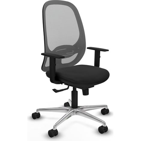 Silla de oficina piqueras y crespo Cilanco gris tela cuero sintético (1/2)