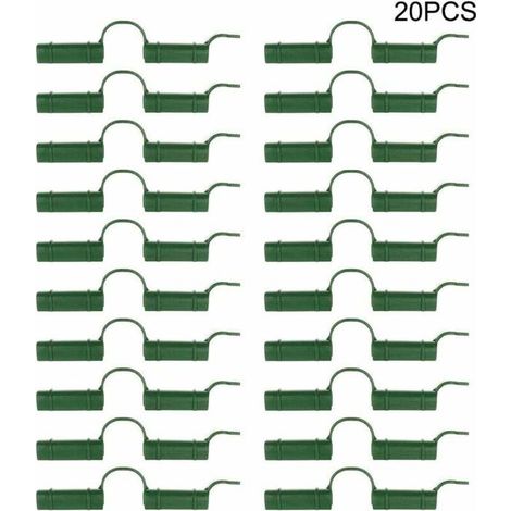 Klemmen für Folientunnel - 20 Stück, 1,1 cm, für Rohr/Folientunnel/Gartenplane/Sonnenschutz - wasserdichte Klemmen