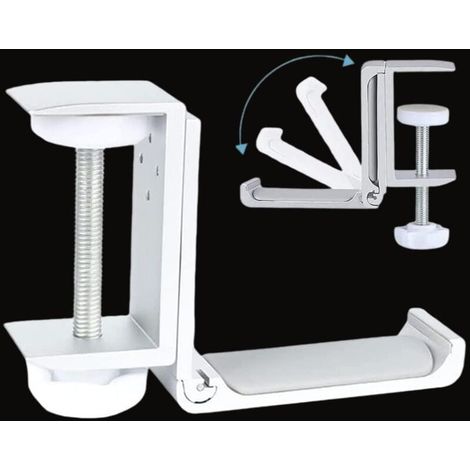 SABIR Support pour Casque,Support Casque Universel, Support de Casque en Aluminium, Support pour Casque Gamer, Support pour Casque pour Bureau, pour Bureau D'ordinateur，Argent (1/5)