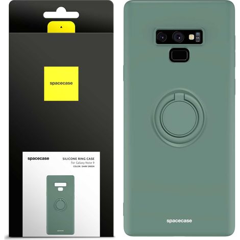 Anello in silicone Spacecase per Galaxy Note 9, verde scuro (1/5)