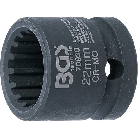 Dado variable BGS negro 30 mm acero cromo molibdeno