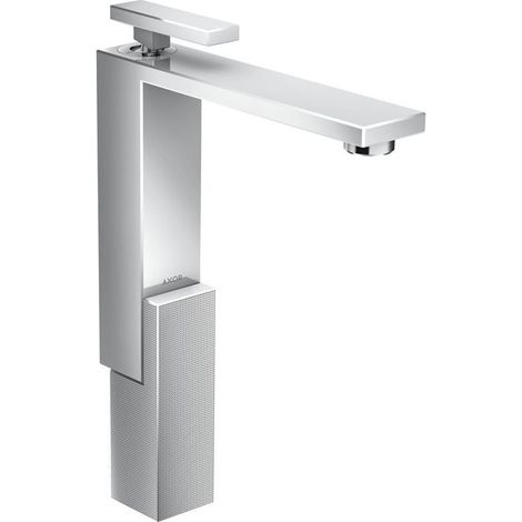 mitigeur lavabo 280, coupe diamant, bonde push-open chroméé