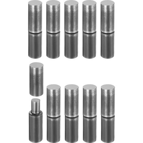 10Pcs Charnières À Barillet Soudables, 3 1/2" x 3/4" Acier Carbone Lourd Détachables À Souder Pour Porte Battante Métallique Portail Rampes De Remorque (1/5)