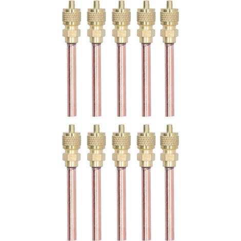 10 pièces de vanne d’accès de Service HVAC SAE 1/4, R12 et R134a (1/5)