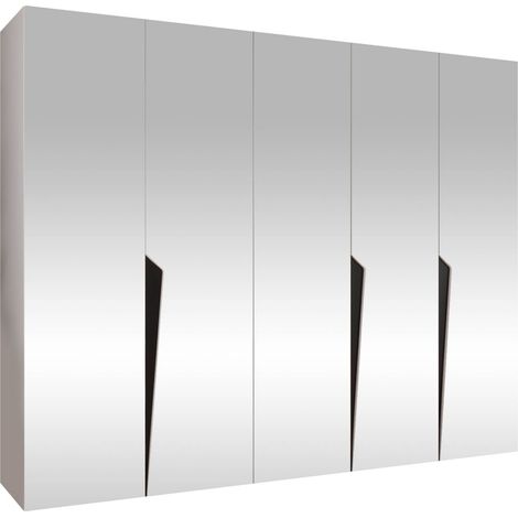 Armario Hartford 616, Blanco, 202x250x52cm, Puertas de armario: Con bisagras, Número de estantes: 0 (1/5)