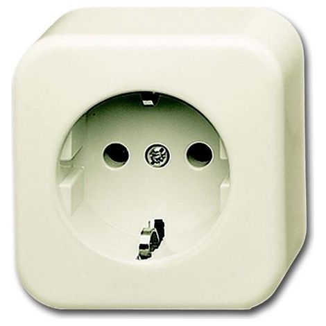 Prise SCHUKO® blanc Busch-Duro 2000® AP