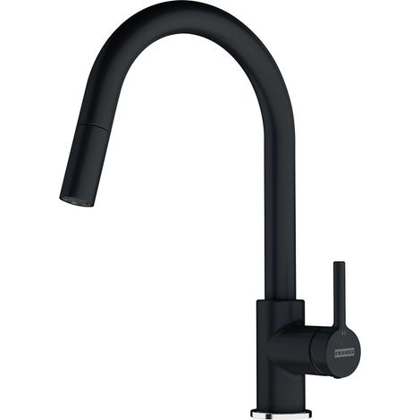 Franke Lina. Tipo di beccuccio: Estraibile, Colore del prodotto: Nero, Materiale del rubinetto: Ottone. Altezza (max): 36 cm, Distanza tra foro di fissaggio e diffusore acqua: 21,5 c... - 115.0626.055