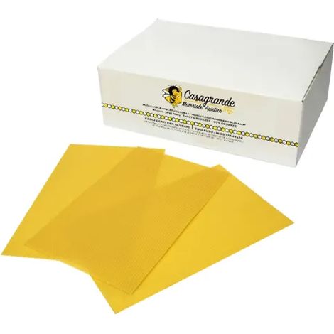Foglio cereo nido 1kg 41x26 cera d&rsquoapi sterilizzata Casagrande block