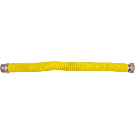 Flessibile estensibile ø 1" MF - 220 ÷ 420 mm per allacciamento caldaia gas rivestito in polietilene giallo 00000016141 (1/4)