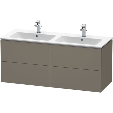 L-CUBE mobile lavabo 1290x481x550mm flanella grigio satinato (1/5)