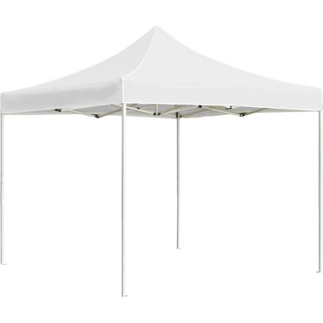 Profi-Partyzelt Faltbar Aluminium 3x3 m Weiß