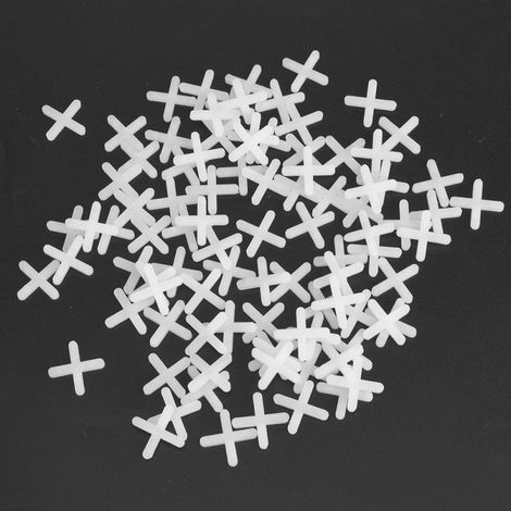 2000 cales d'espacement en plastique pour carrelage, système de nivellement réutilisable de 3 mm (1/5)