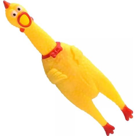 Dog Toy Screaming Chicken Rubber Small Toy for Pets (1/5)