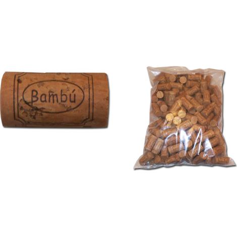 BAMBU T-CORCHO CILINDRICO 45x24=200 UND.COLMATADO NATURAL=33216