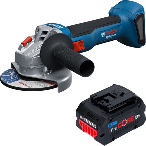 Bosch GWS 18V-8 Professional Akku Winkelschleifer 18 V 125 mm Brushless + 1x ProCORE Akku 5,5 Ah - ohne Ladegerät