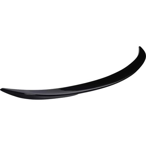 Spoiler trasero, plástico ABS, fácil instalación, negro brillante. (1/2)