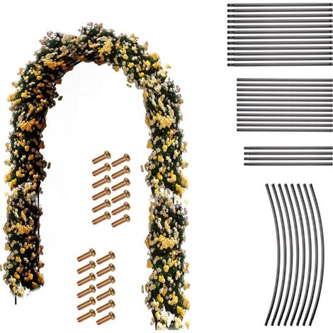 Pergola de jardin northio 240 cm métal résistante aux intempéries