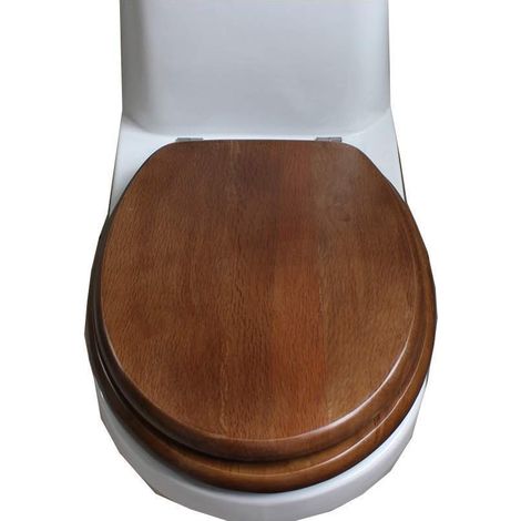 en bois massif style vintage WC complet universel de bonne