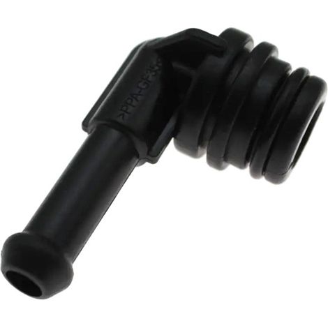 1 Farbe: Schwarz Material: Kunststoff Schlauchanschluss für die Thermostat-Überbrückung Thermostatgehäuseseite (1/4)